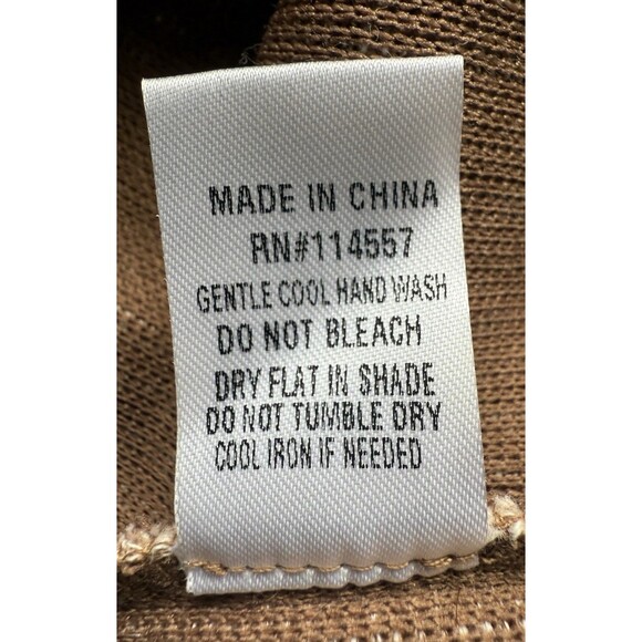 THML Ribbed Poncho Style Sweater Women Size XS/S Tan Boxy Oversized Pullover - Picture 10 of 10